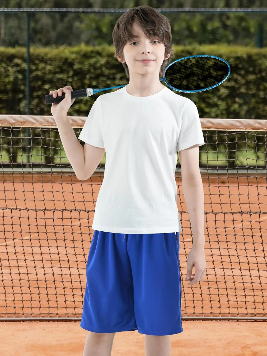 Resinta Boys Shorts Toddler Boy Shorts Athletic Quick Dry Kids Basketball Soccer Gym Shorts with Pockets Elastic Waist