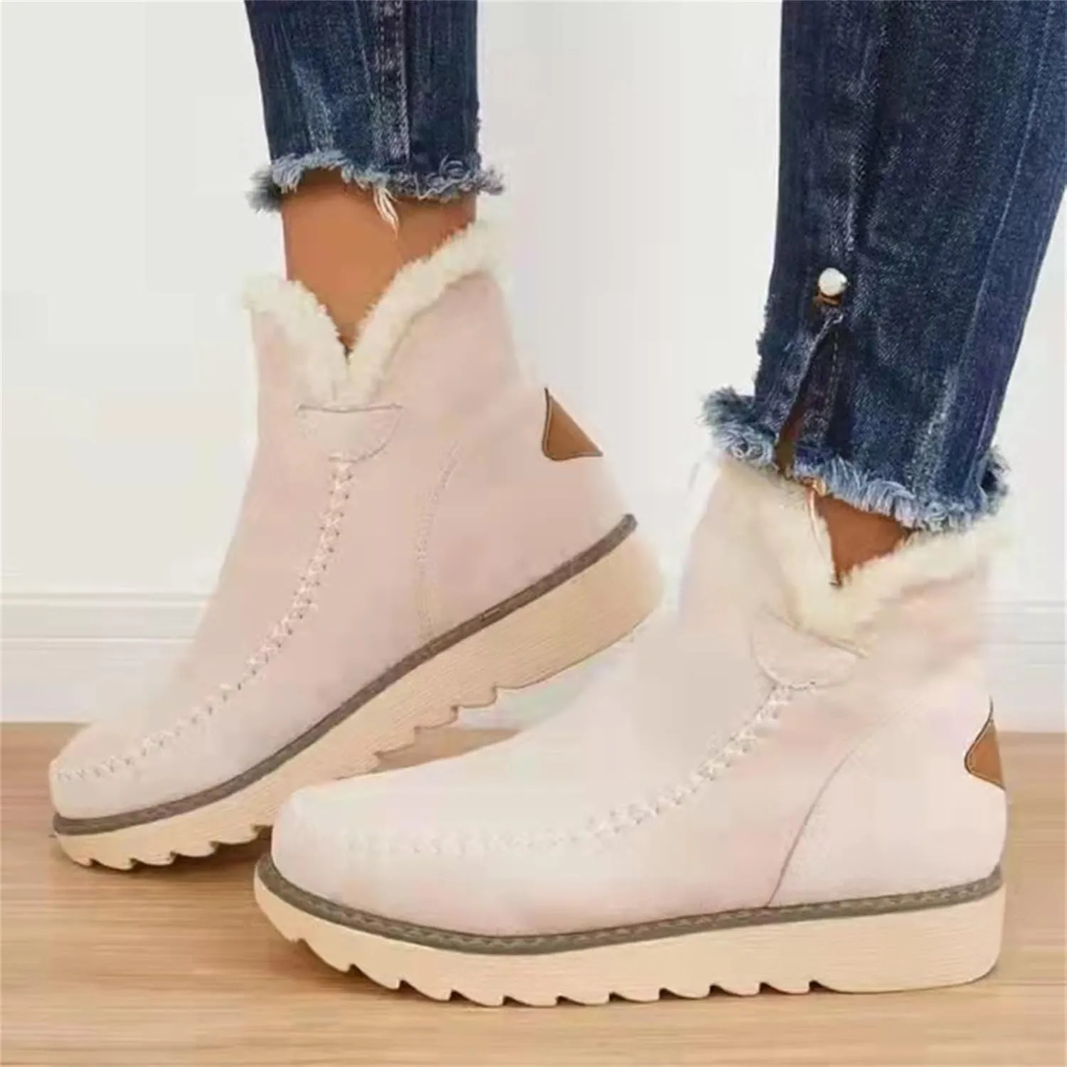 SBGMoSJ Snowboarding Boots Womens Womens Winter Boots Waterproof Tall Womens Winter Boots 8.5 Wide Outdoor Boots Women Warm Botas Contra El Agua Para Mujer