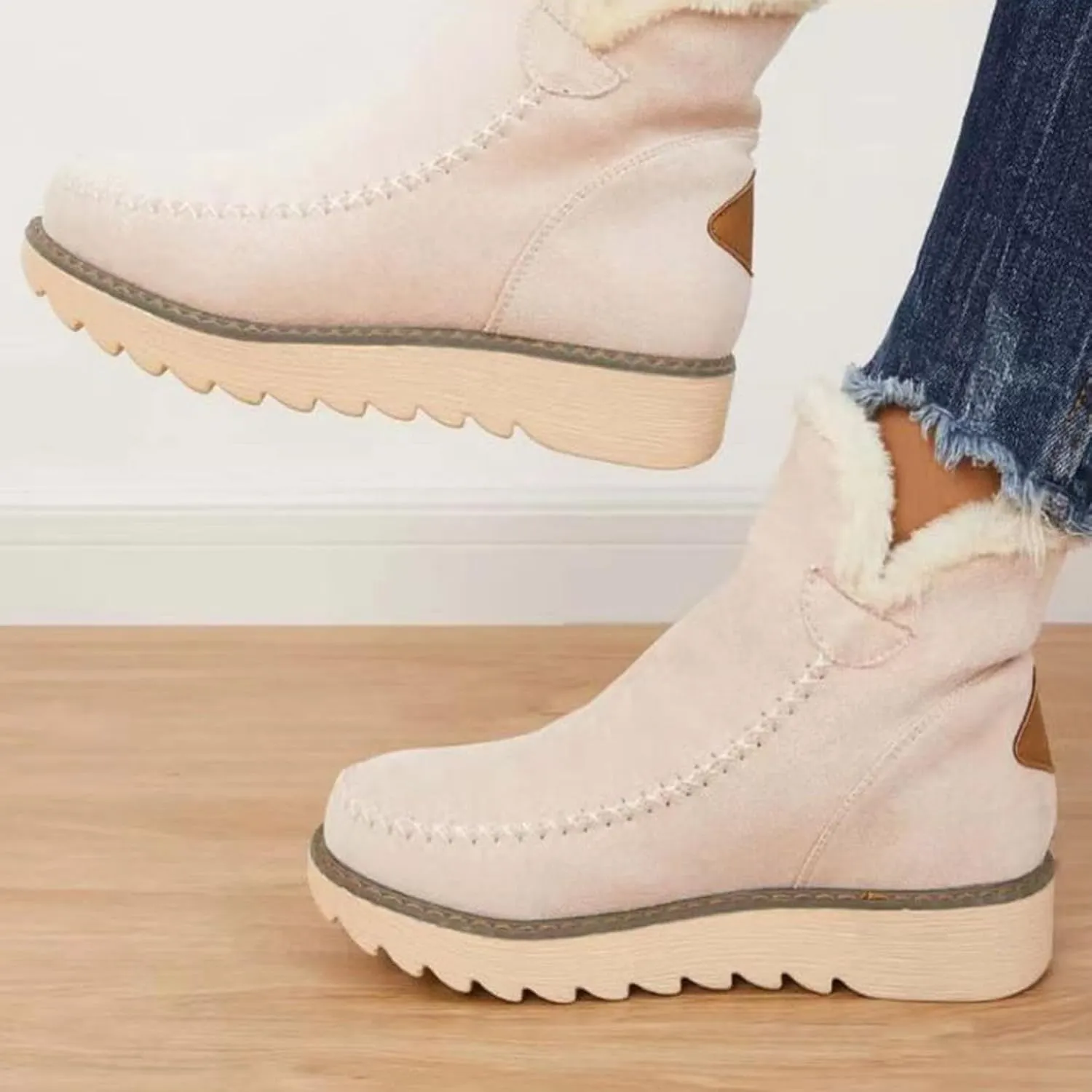 SBGMoSJ Snowboarding Boots Womens Womens Winter Boots Waterproof Tall Womens Winter Boots 8.5 Wide Outdoor Boots Women Warm Botas Contra El Agua Para Mujer