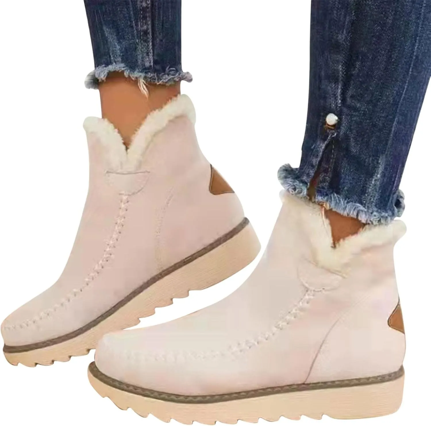 SBGMoSJ Snowboarding Boots Womens Womens Winter Boots Waterproof Tall Womens Winter Boots 8.5 Wide Outdoor Boots Women Warm Botas Contra El Agua Para Mujer