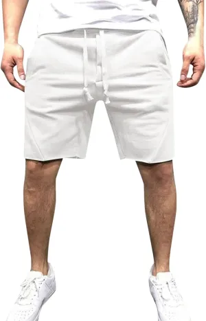 Shorts Men Casual Cargo Pants Men's Athletic Gym Shorts Loose Comfort Stretch Straight Leg Chino Shorts Pants