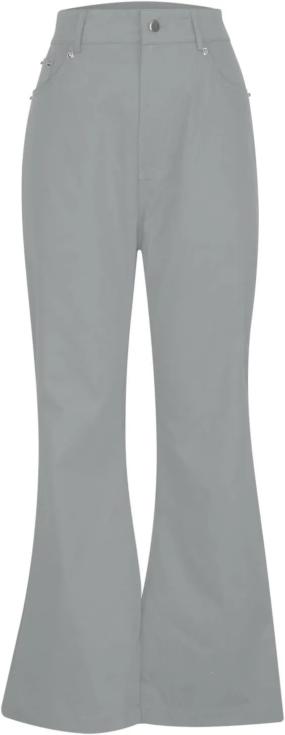Slim Fit Skinny Bell Bottom Suit Pants for Men 60s 70s Retro Trousers Mens Comfortable Stretch Flared Pants for Disco Party