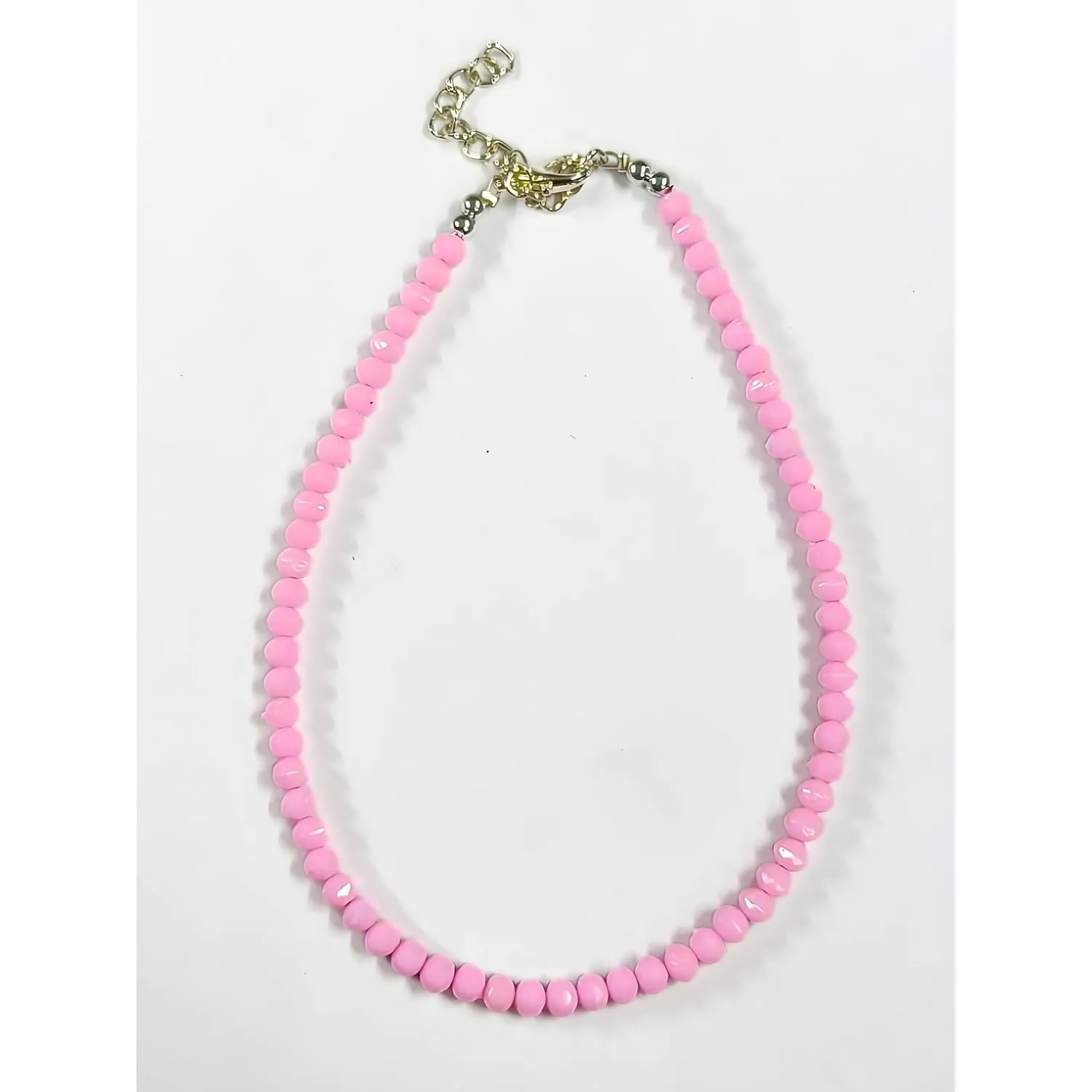 Small Bead Waterproof Anklets for Women Girls Beach Foot Ankle Bracelet Cute Colorful Friendship Beaded Anklets 9 inches (Baby Pink)