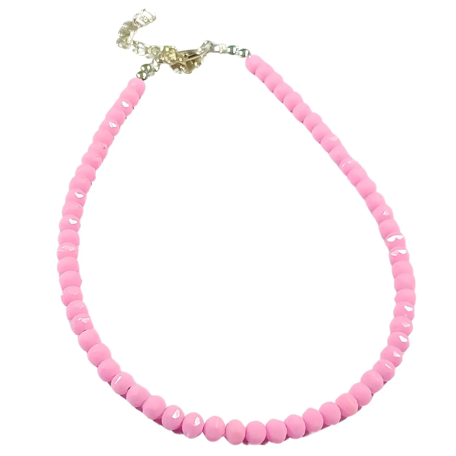 Small Bead Waterproof Anklets for Women Girls Beach Foot Ankle Bracelet Cute Colorful Friendship Beaded Anklets 9 inches (Baby Pink)