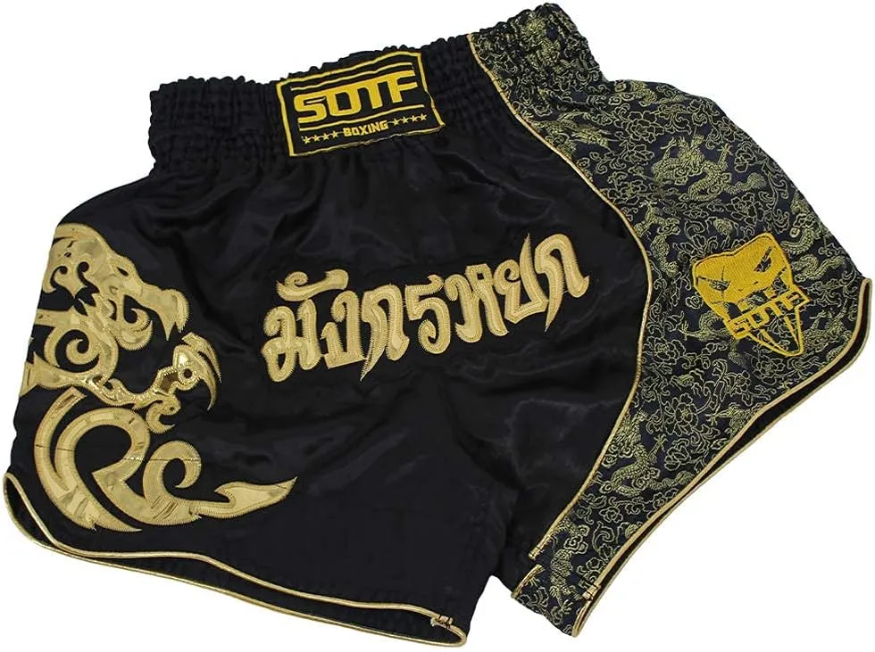 SOTF Boxing Shorts for Men Training Muay Thai Shorts Women Kickboxing Shorts for Kids