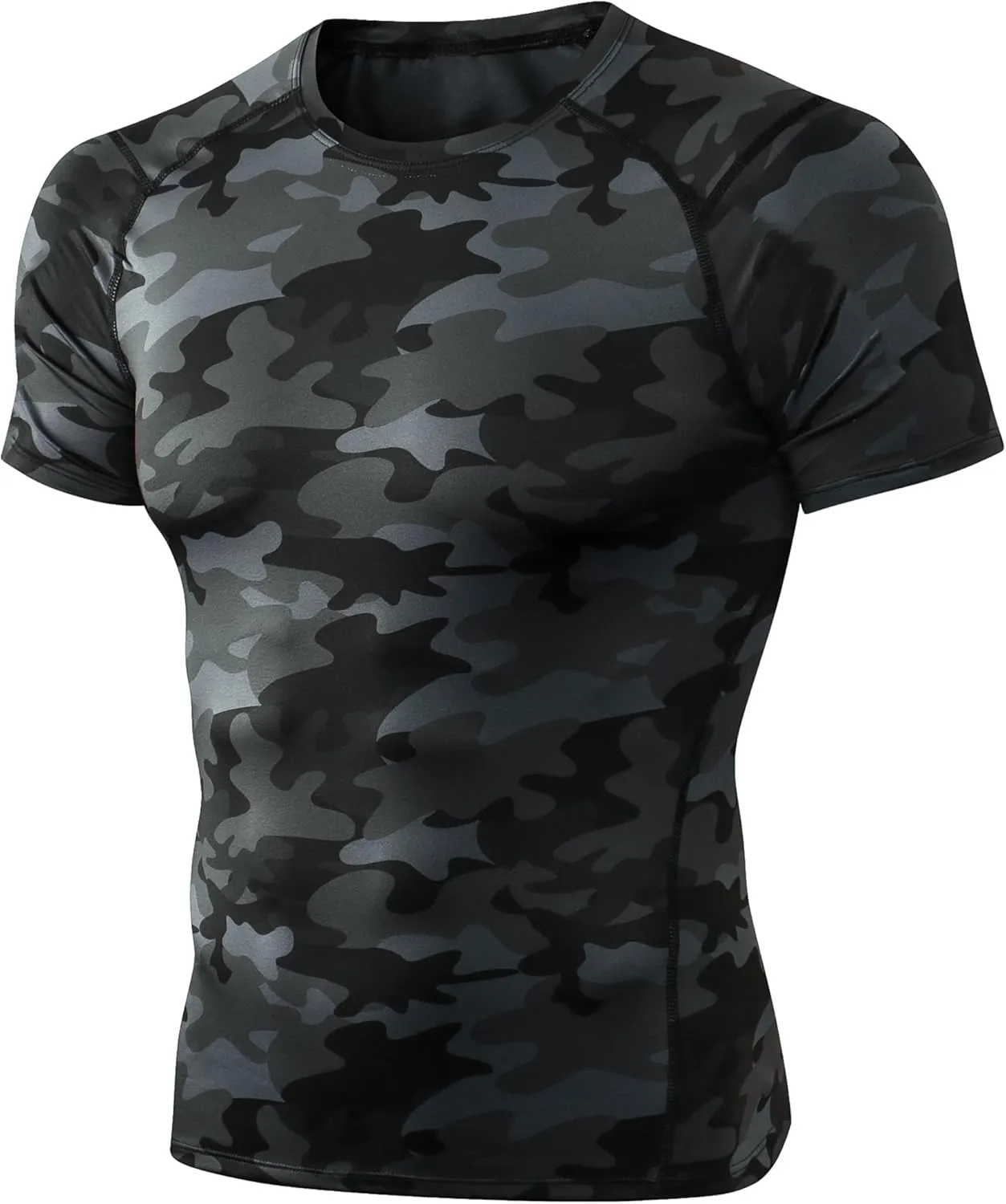 SPVISE Men's Compression Shirt Short Sleeve Cool Dry Workout Athletic T-Shirts Sports Undershirt Performance Compression Tops