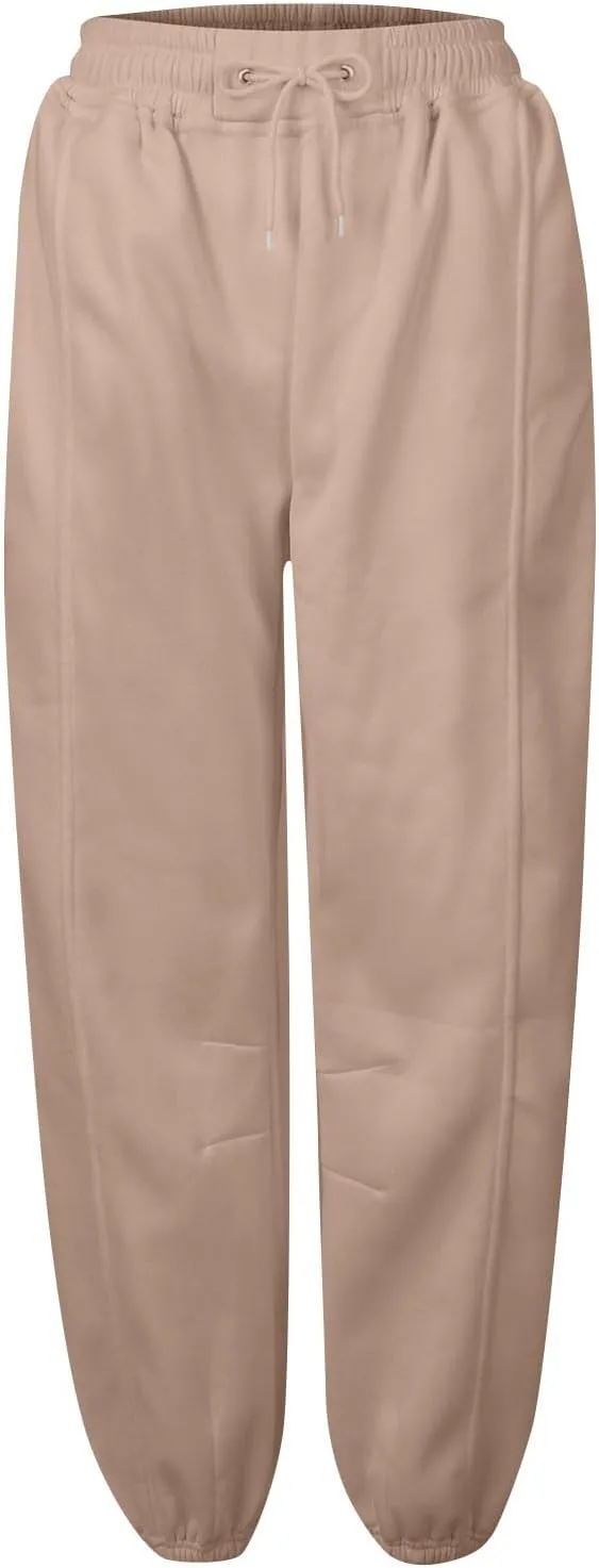 Sweatpants for Women Gym Fall Workout Jogger Pants High Waist Drawstring Athletic Trousers Pants Long with Pocket
