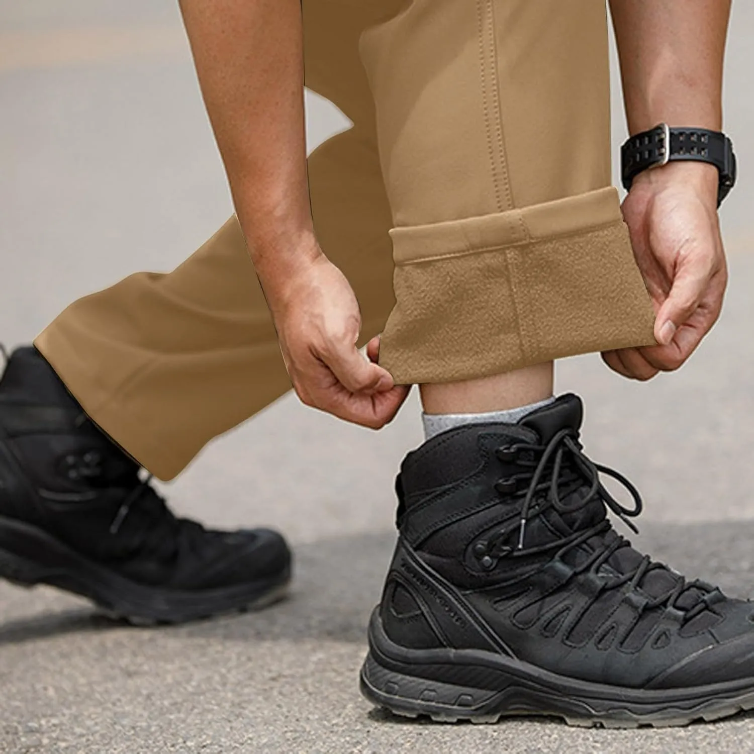 Tactical Pants for Men Stretch Ripstop Waterproof Quick Dry Cargo Hiking Pants Comfy Work Pant Hunting with Pockets