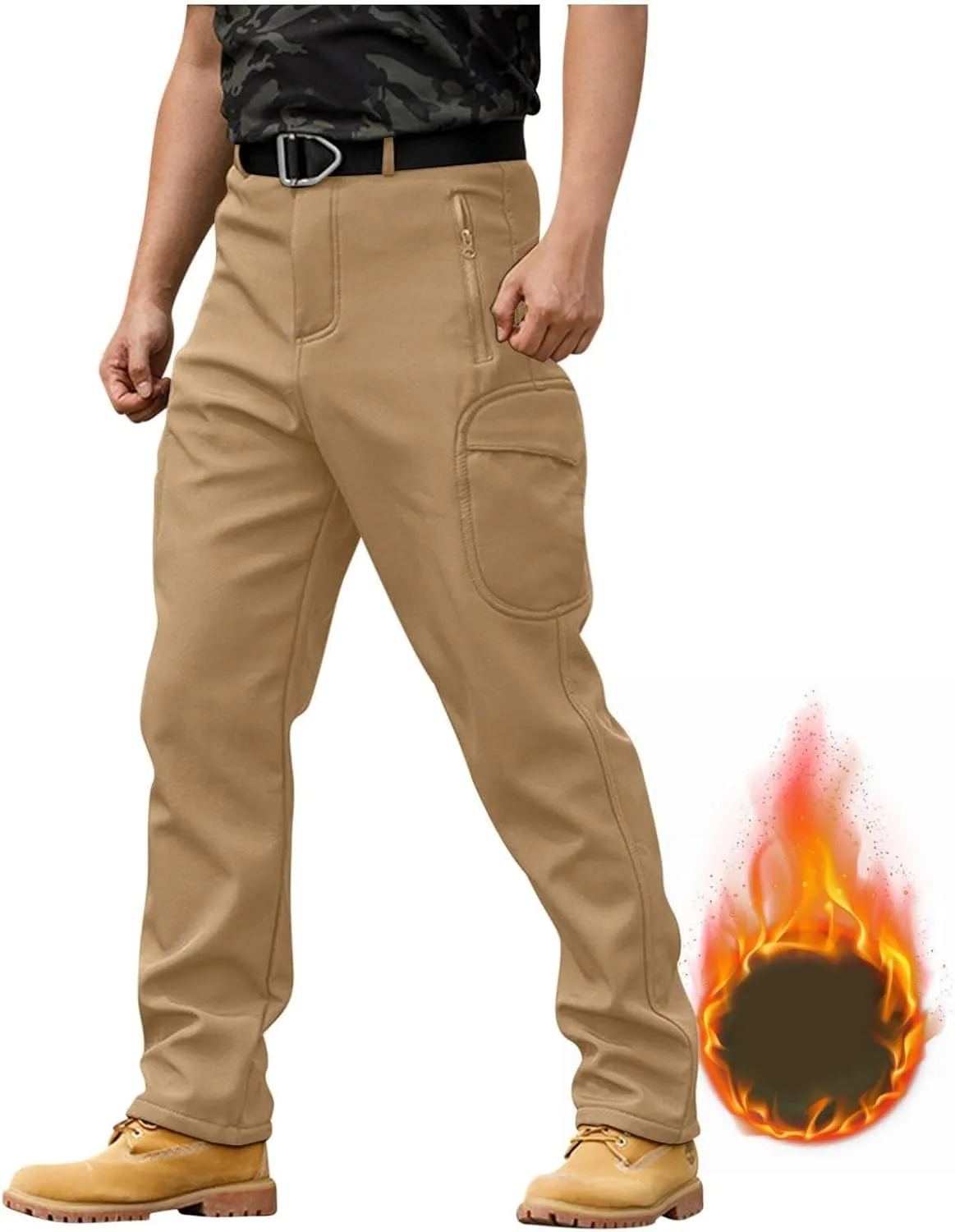 Tactical Pants for Men Stretch Ripstop Waterproof Quick Dry Cargo Hiking Pants Comfy Work Pant Hunting with Pockets