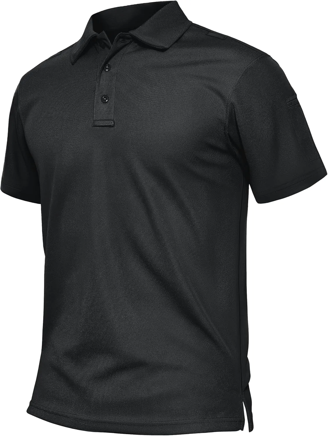 TACVASEN Men's Polo Shirts Dry Fit Tactical Golf Polos Short Sleeve Shirt UPF 50  Performance Collared Work Athletic
