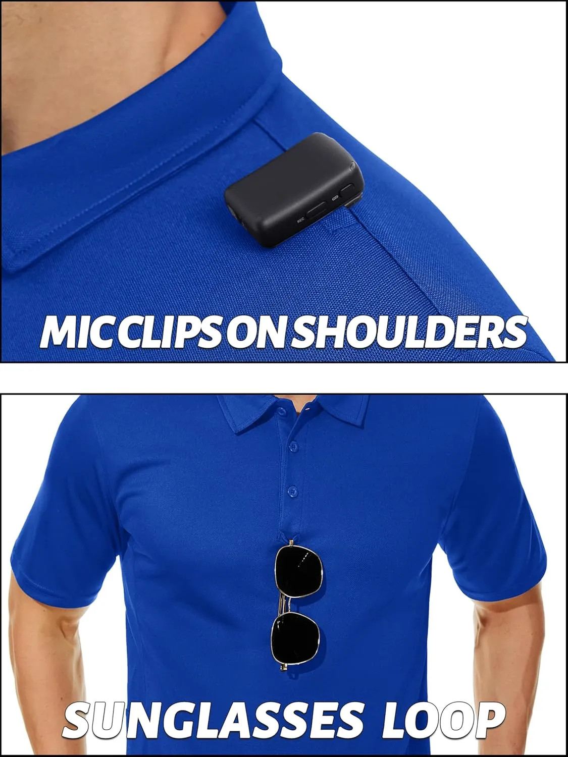 TACVASEN Men's Polo Shirts Dry Fit Tactical Golf Polos Short Sleeve Shirt UPF 50  Performance Collared Work Athletic