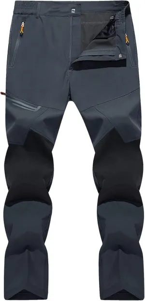 TACVASEN Men's Water Resistant Hiking Pants All Seasons Quick Dry Working Cargo Pants
