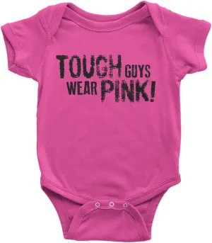 Threadrock Baby Boys' Tough Guys Wear Pink Infant Bodysuit