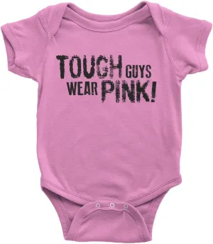 Threadrock Baby Boys' Tough Guys Wear Pink Infant Bodysuit
