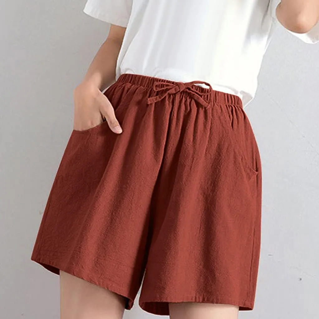tuduoms Linen Bootcut Lounge Pants for Summer Business Casual Comfy Loose Work Trousers Women High Waist Wide Leg Yoga Pants