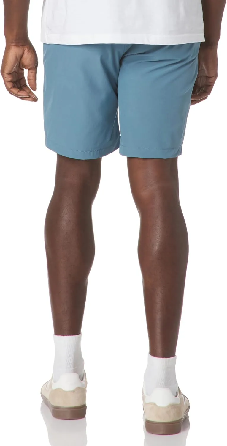 UNIONBAY Men's Ub Tech 9" Stretch Flat Front Classic Chino