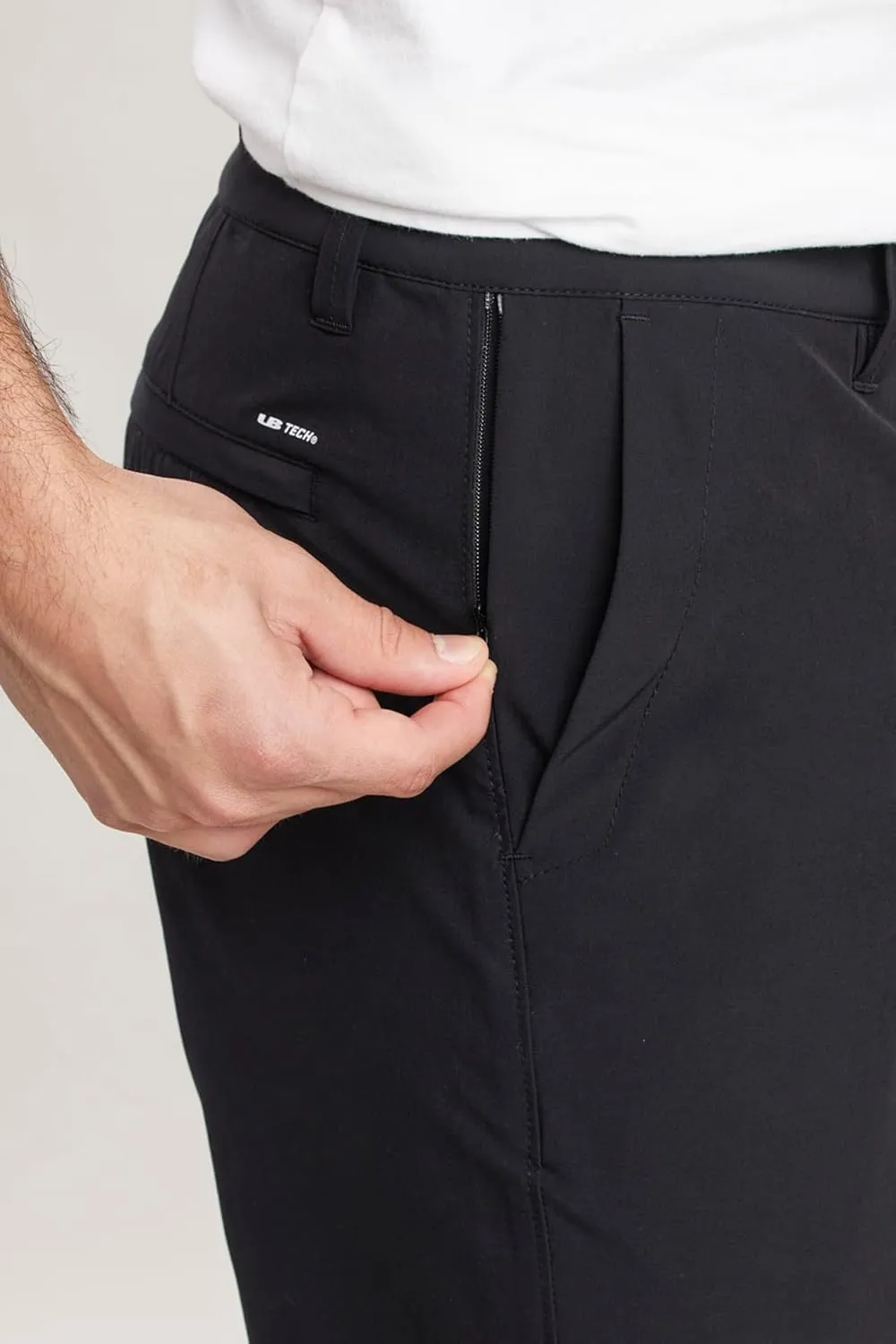 UNIONBAY Men's Ub Tech 9" Stretch Flat Front Classic Chino