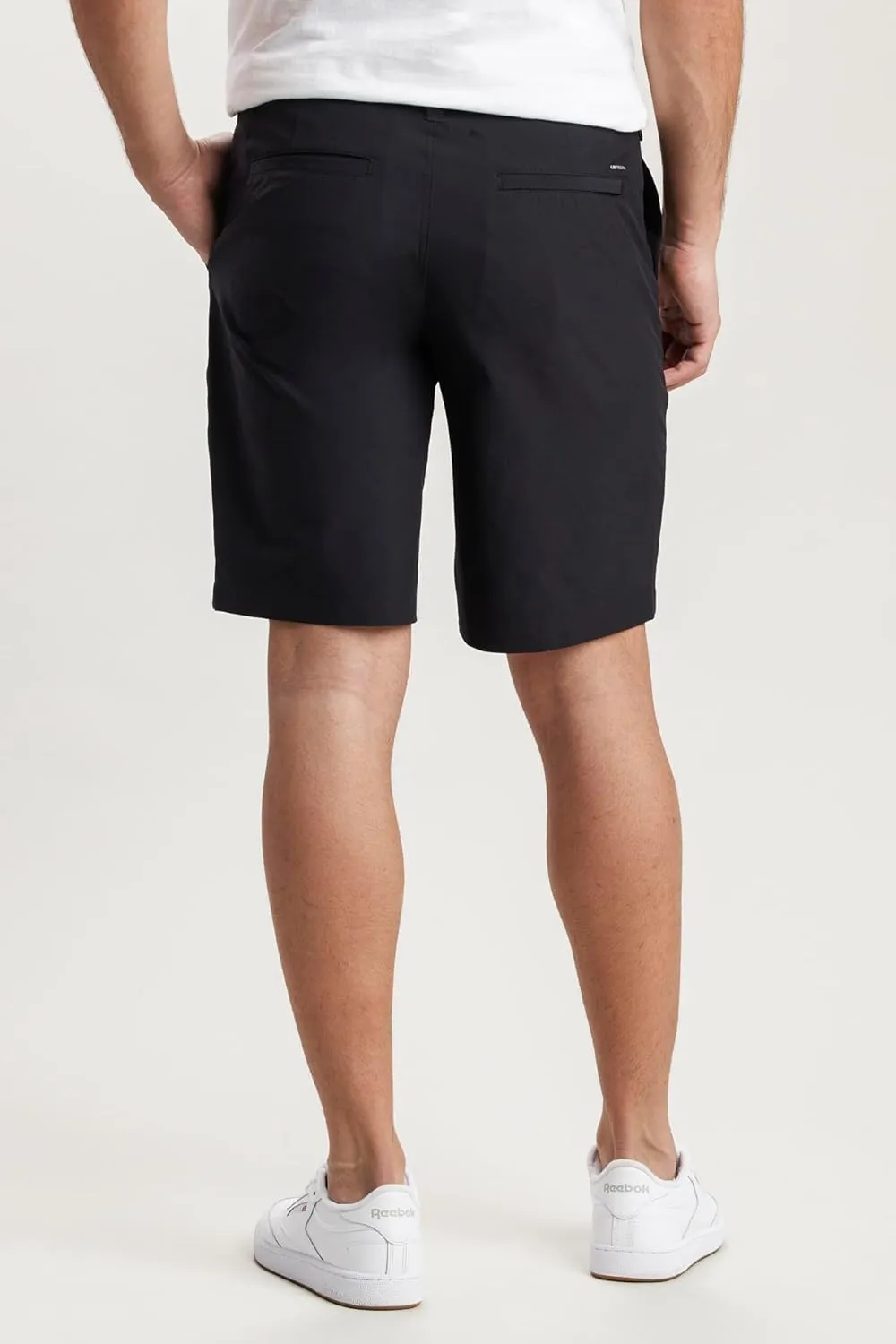 UNIONBAY Men's Ub Tech 9" Stretch Flat Front Classic Chino