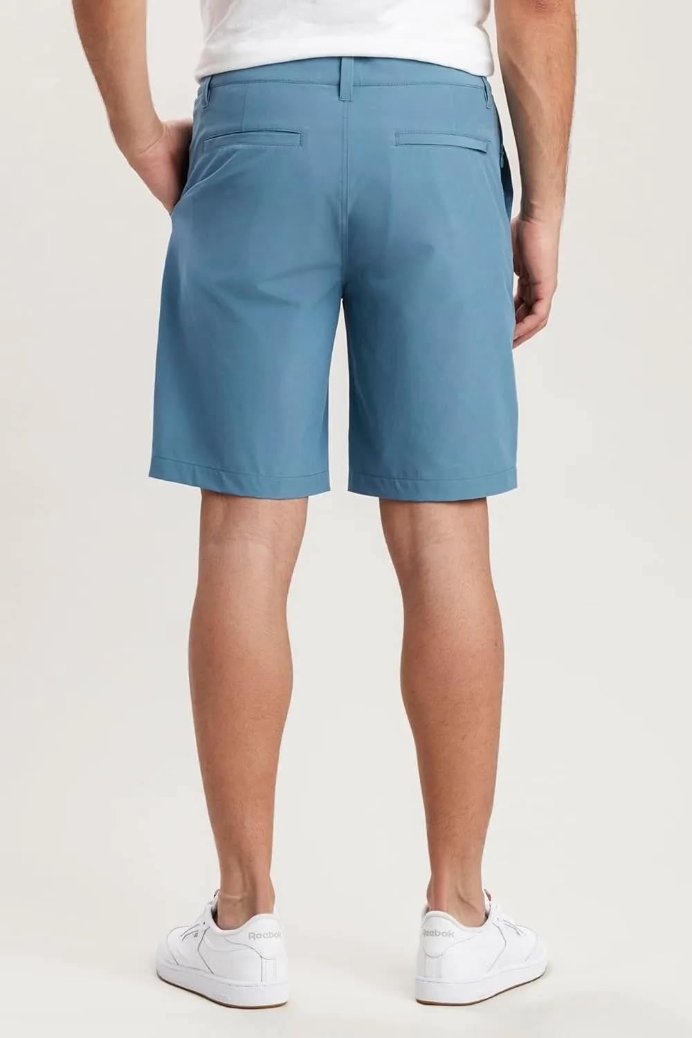 UNIONBAY Men's Ub Tech 9" Stretch Flat Front Classic Chino