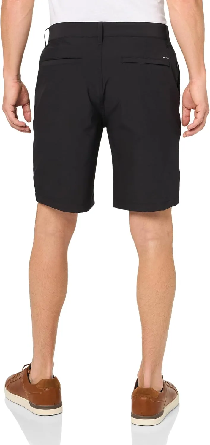 UNIONBAY Men's Ub Tech 9" Stretch Flat Front Classic Chino