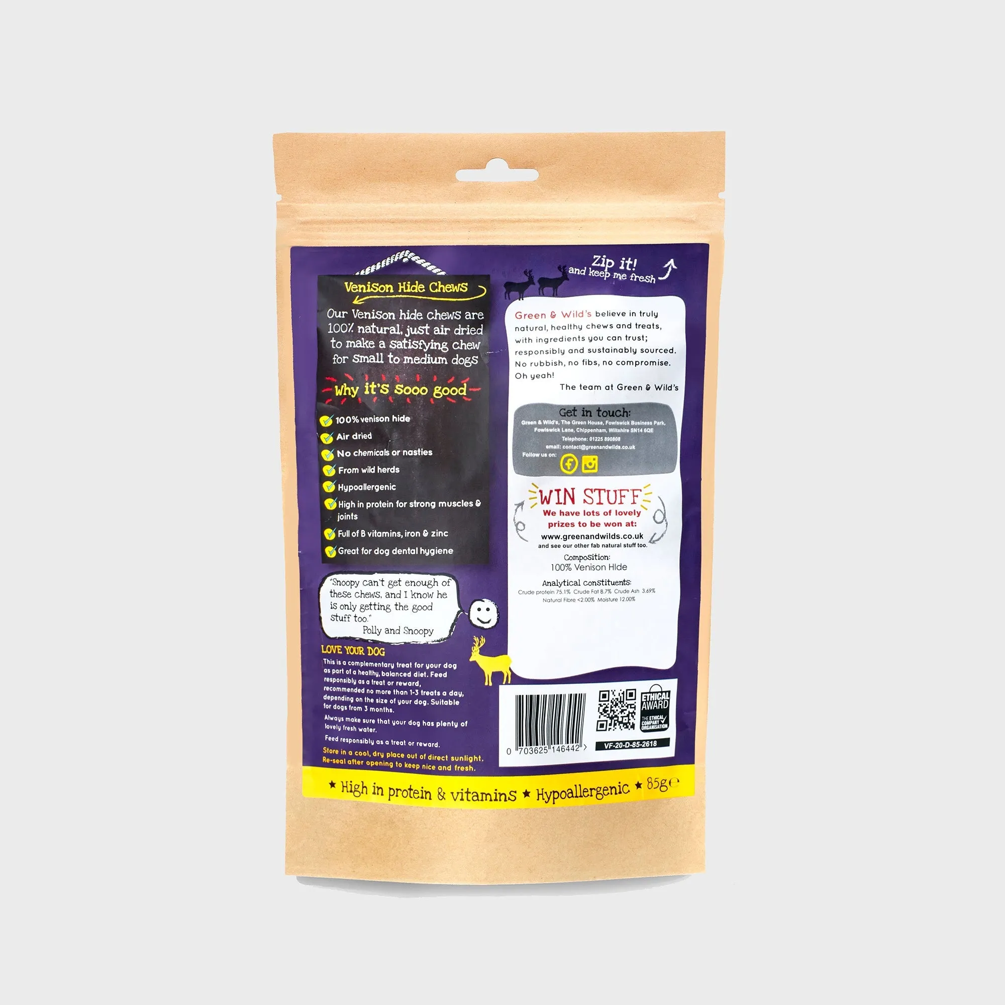 Venison Hide Chew 85g
