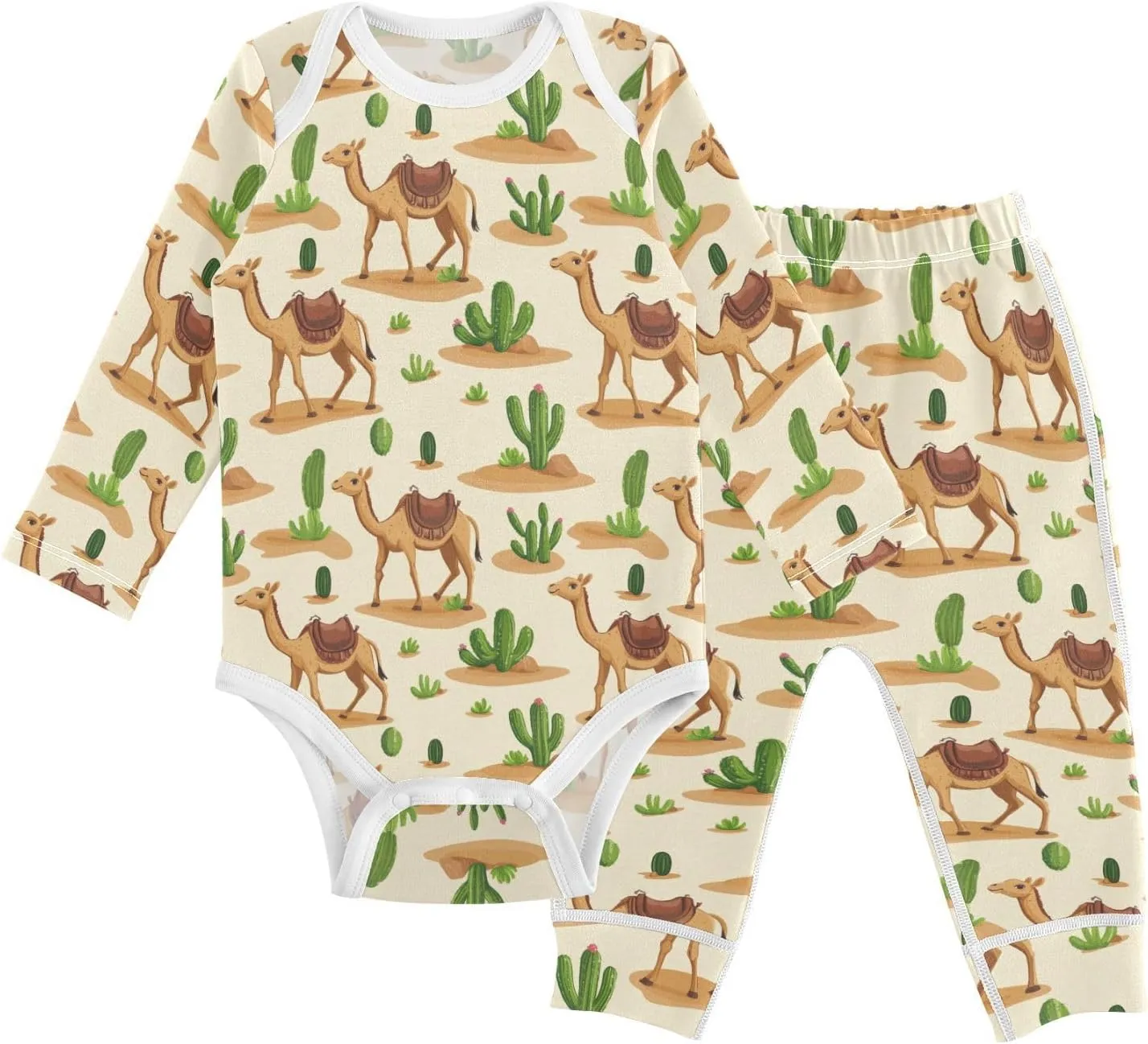 vvfelixl Baby Bodysuits Pants Sets Hanukah Candles Jewish Stars Long Sleeve Baby Clothes for Boys Girls 0-24M