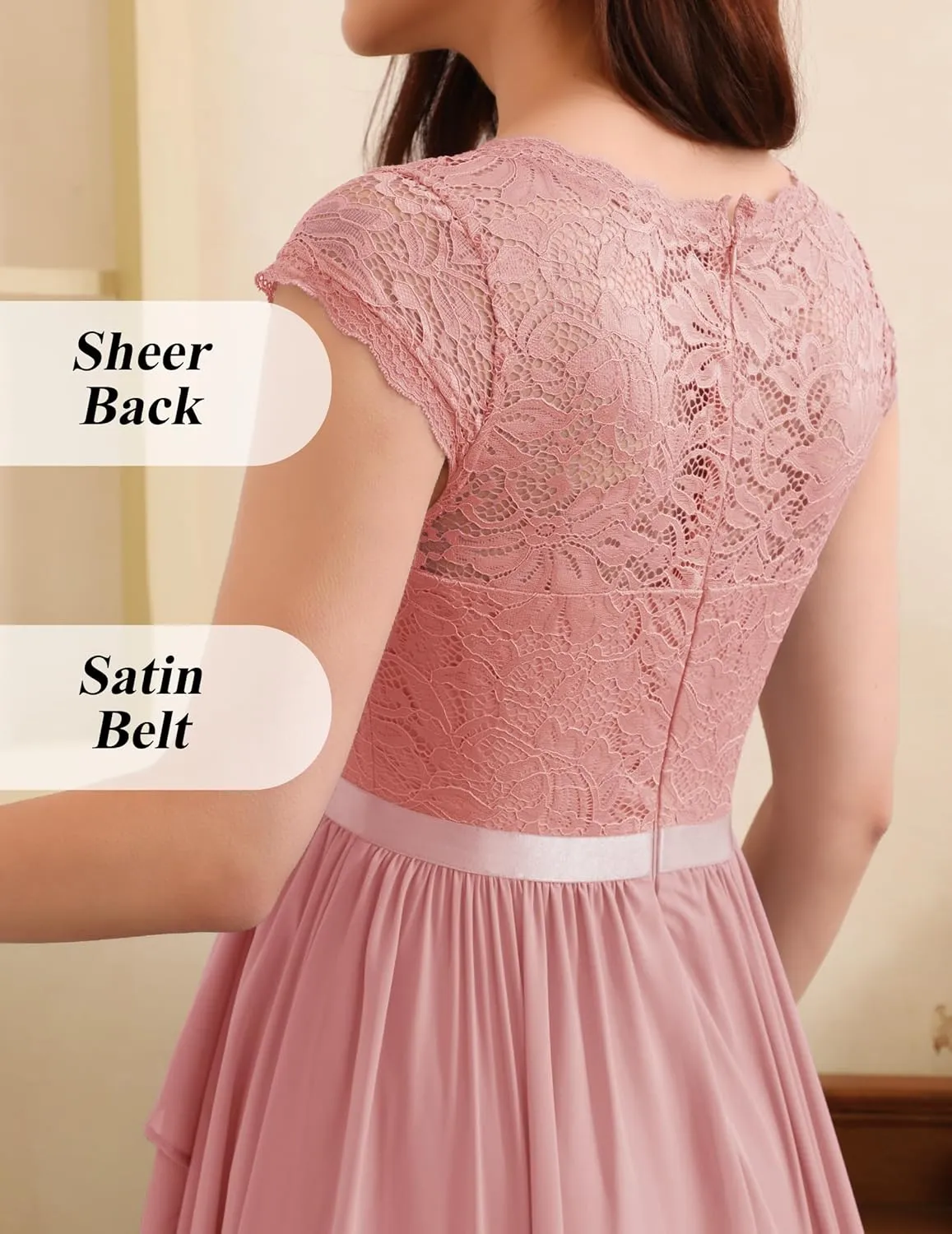 Wedtrend Women's Bridesmaid Dress 2024 Short Prom Dress Ruffle Wedding Guest Cocktail Dress Floral Homecoming Dress