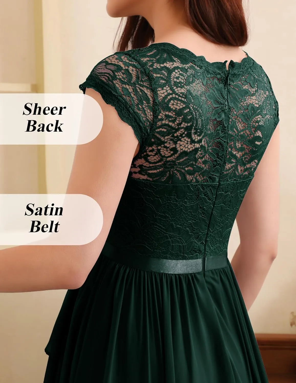 Wedtrend Women's Bridesmaid Dress 2024 Short Prom Dress Ruffle Wedding Guest Cocktail Dress Floral Homecoming Dress