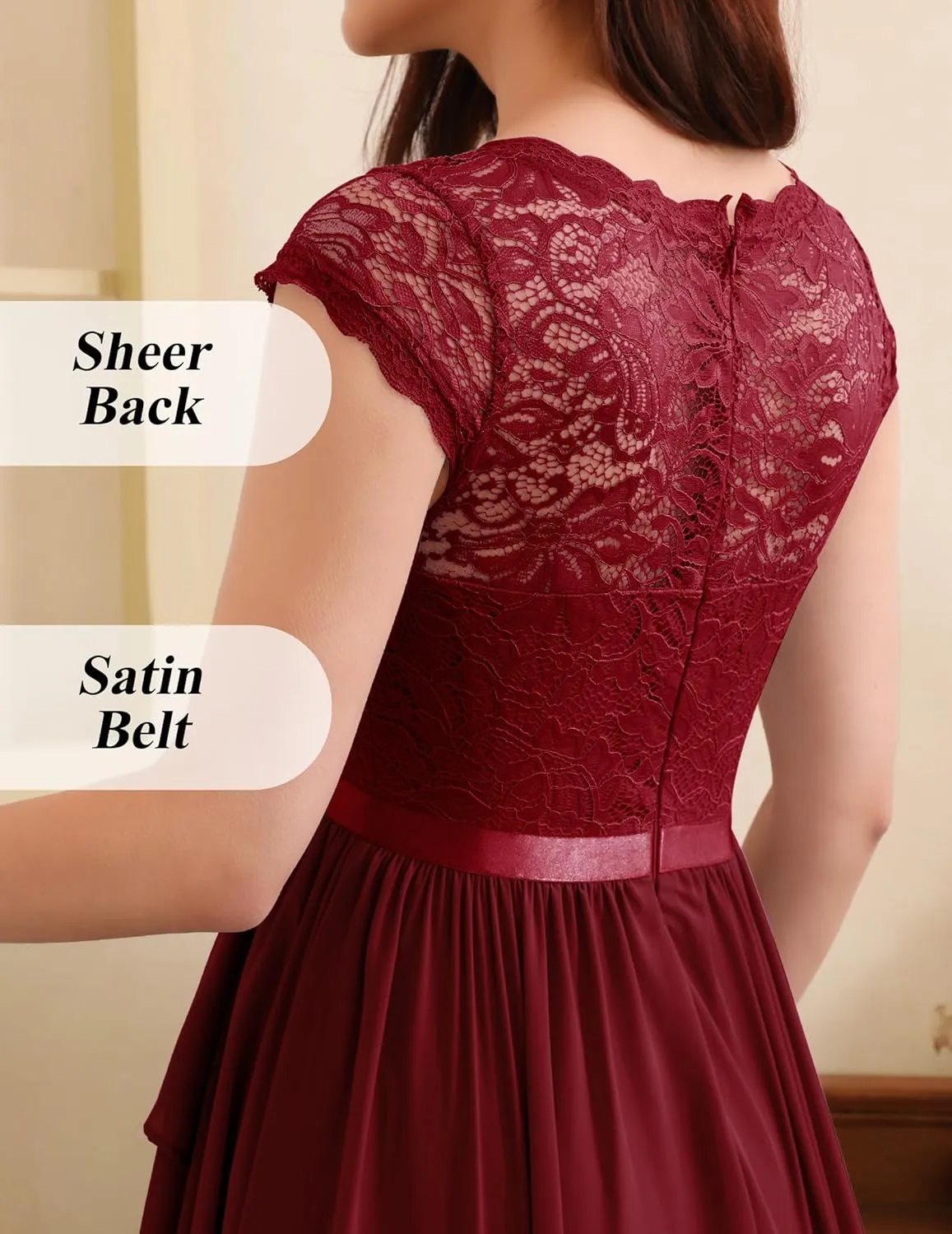 Wedtrend Women's Bridesmaid Dress 2024 Short Prom Dress Ruffle Wedding Guest Cocktail Dress Floral Homecoming Dress