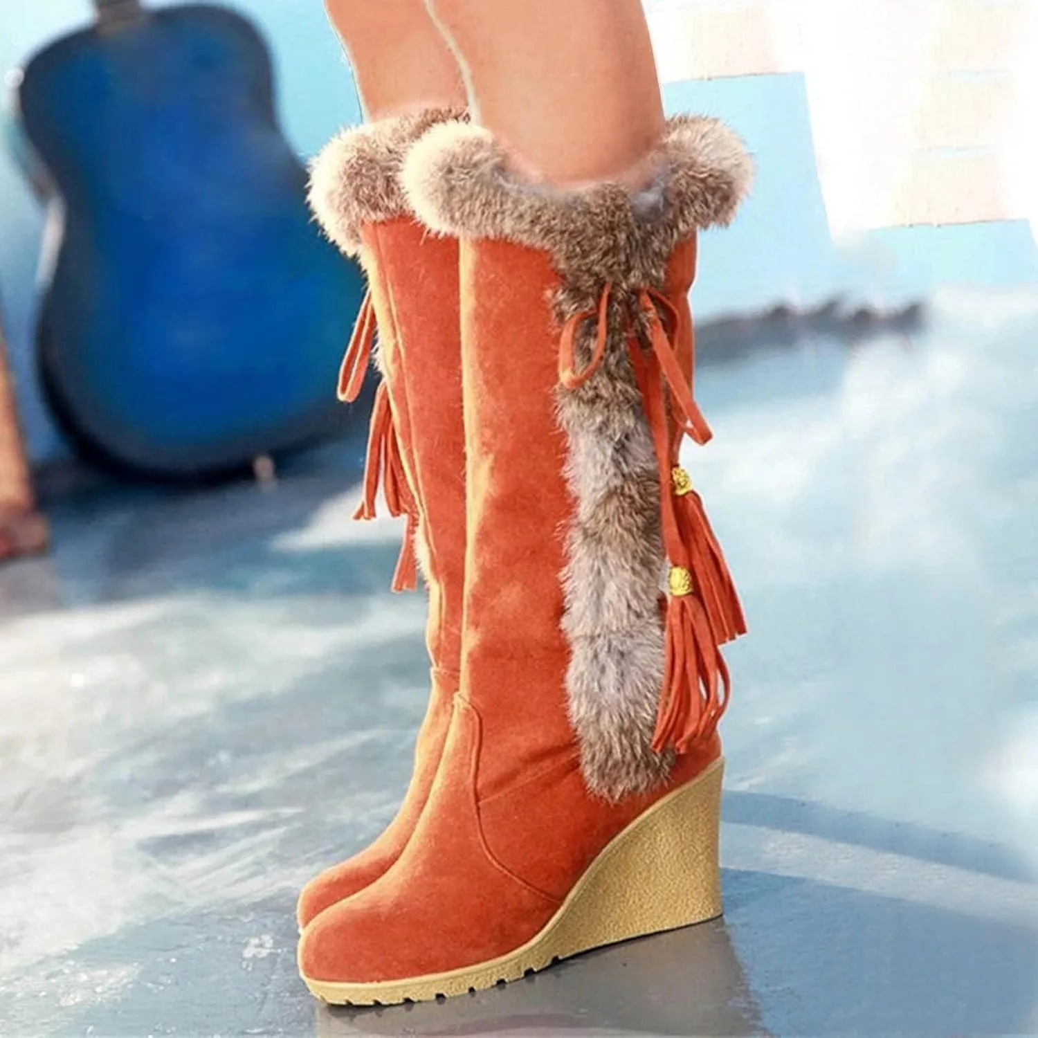 Wide Width Snow Boots for Women Plus Size Non Slip Snow Boots for Women Wide Women Winter Boots Wide Width Women's Winter Boots Botas De Mujer Para Invierno