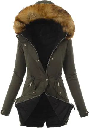 Winter Coats For Women Trench Plus Size Fall Coats For Women 2024 Fleece Zip Up Jacket Warm Heavy