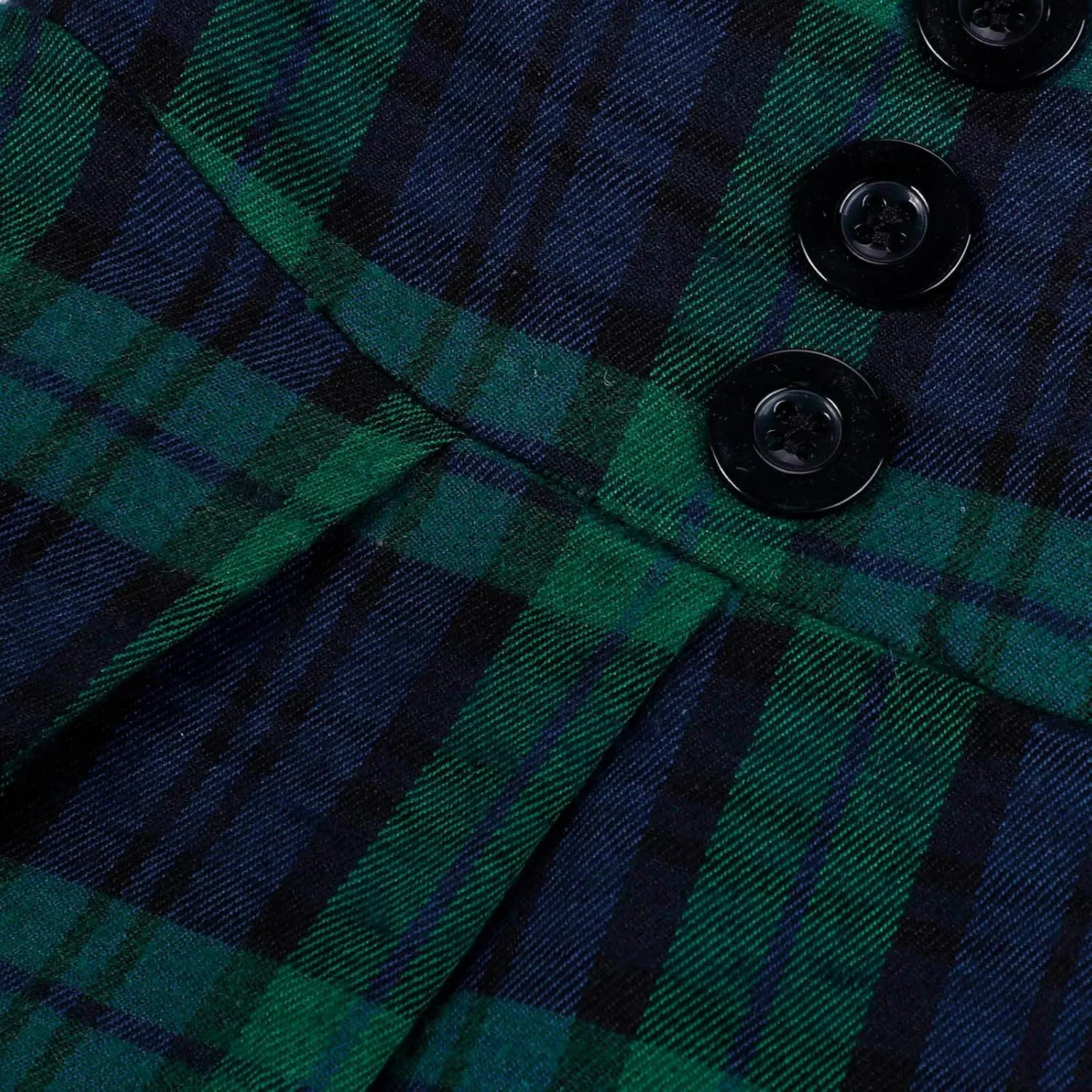 Women Fashion Casual Plaid Skirt Vintage A Line Skirts Vintage Athletic Skirt Plaid High Waist Plus Size Midi Pleated Skirt