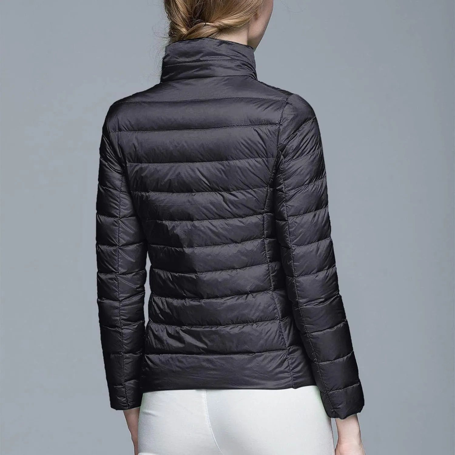 Women Winter Coat Women Warm Lightweight Jacket Hoodless Windproof Winter Coat With Recycled Insulation Jacket