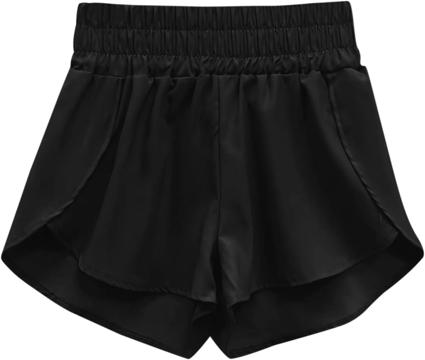 Women's Athletic Shorts High Waisted Running Shorts Lightweight Quick Dry Sporty Short Elastic Workout Shorts