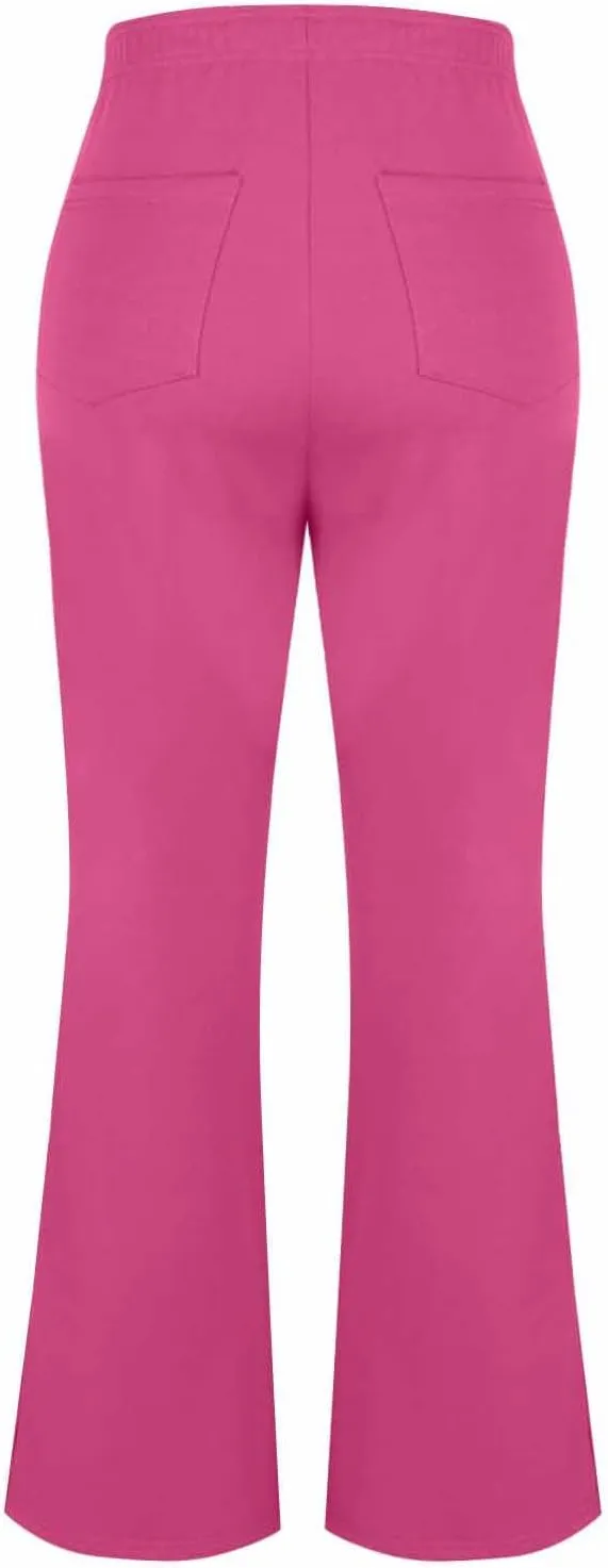 Women's Bootcut Yoga Pants Split Hem Flare Leggings High Waisted Wide Leg Sweatpants Tummy Control Workout Pants