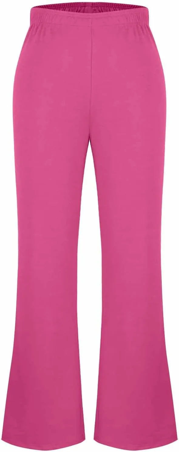 Women's Bootcut Yoga Pants Split Hem Flare Leggings High Waisted Wide Leg Sweatpants Tummy Control Workout Pants