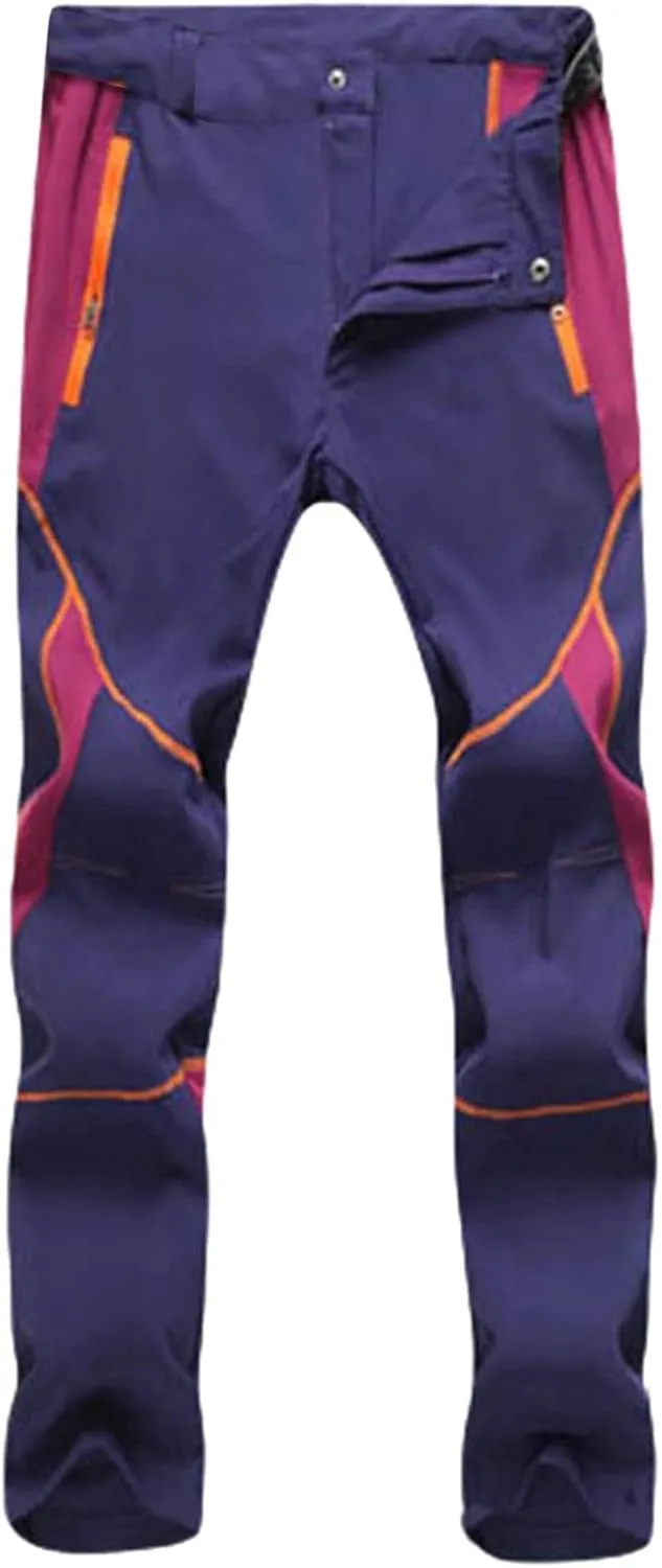 Womens Cargo Pants Quick Dry Windproof Waterproof Stretch Outdoor Sports Climb Camp Skiing Hiking Pants with Pockets