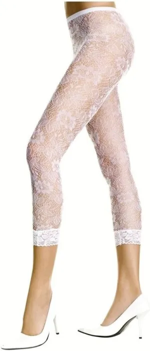 Womens Floral Lace Leggings