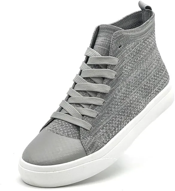 Women's Mens Fashion Sneakers High Top Lace Up Shoes for Women Men BreathableFlying Woven Mesh Sneakers Casual Outdoor Sport Running Walking Shoes