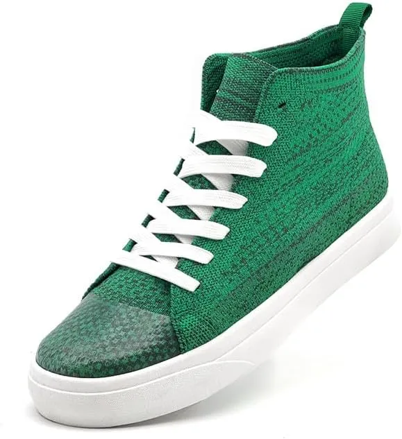 Women's Mens Fashion Sneakers High Top Lace Up Shoes for Women Men BreathableFlying Woven Mesh Sneakers Casual Outdoor Sport Running Walking Shoes