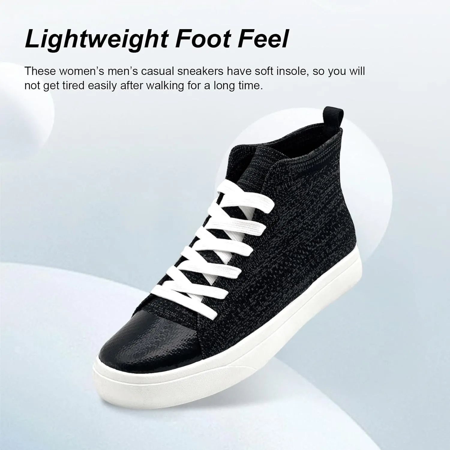 Women's Mens Fashion Sneakers High Top Lace Up Shoes for Women Men BreathableFlying Woven Mesh Sneakers Casual Outdoor Sport Running Walking Shoes