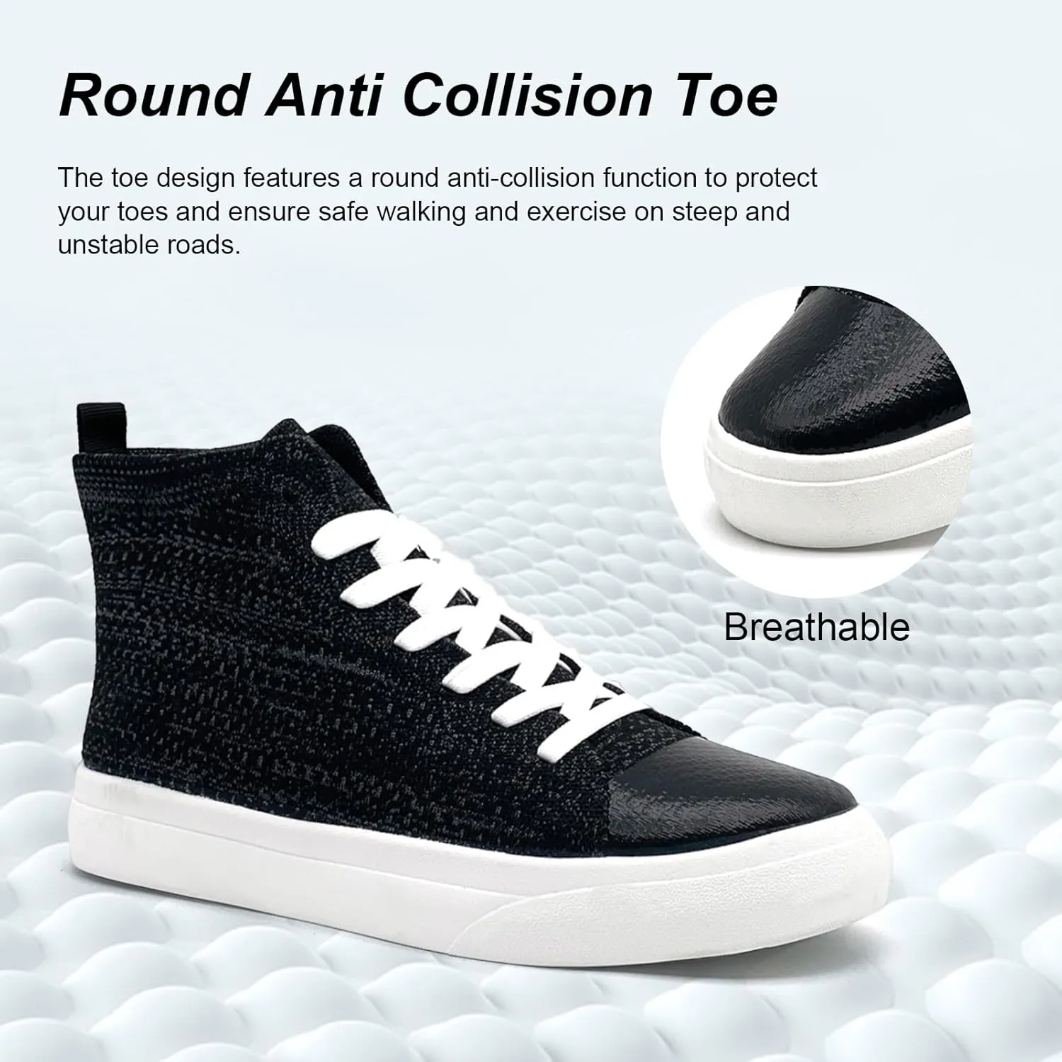 Women's Mens Fashion Sneakers High Top Lace Up Shoes for Women Men BreathableFlying Woven Mesh Sneakers Casual Outdoor Sport Running Walking Shoes