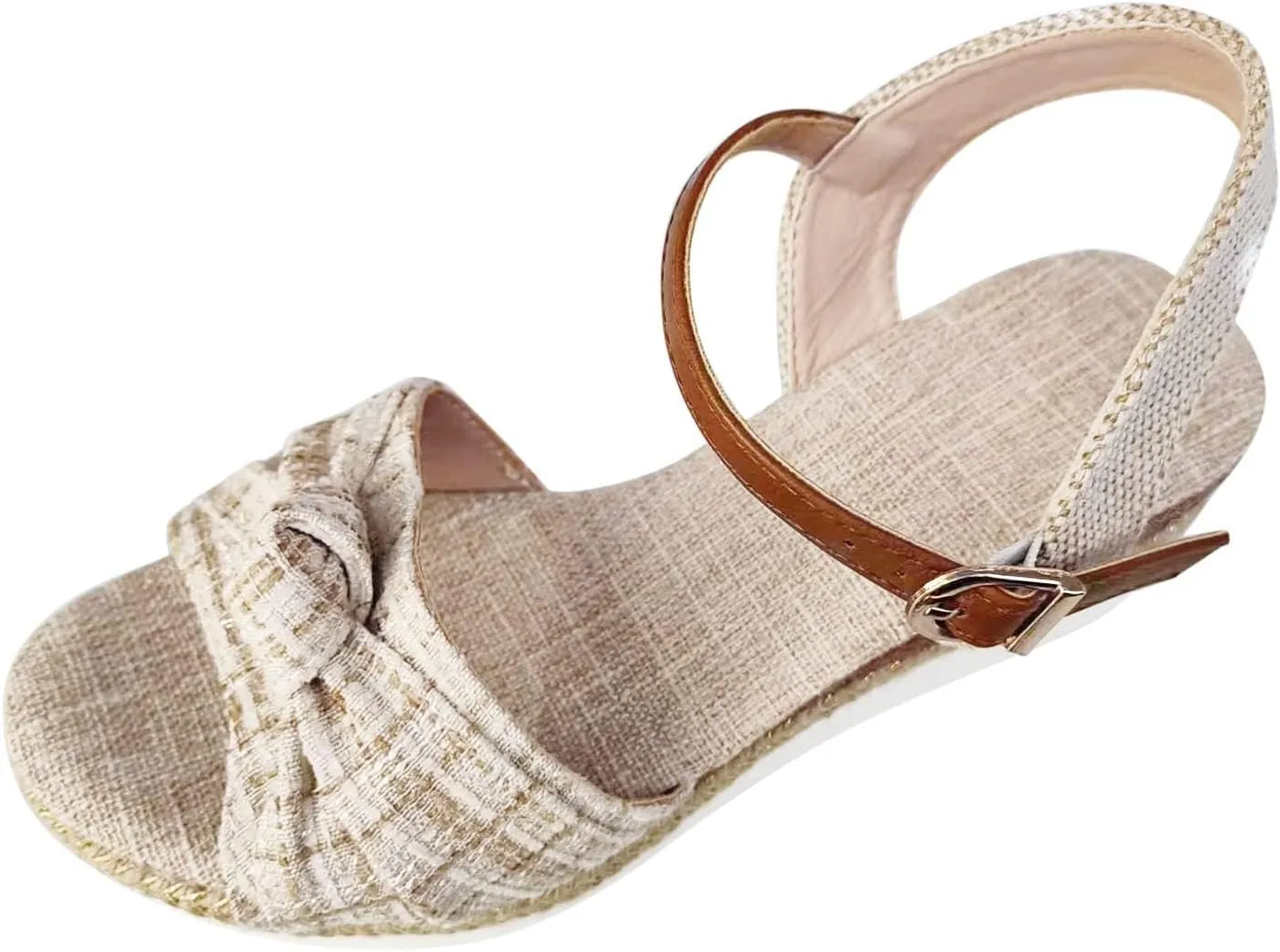 Womens Orthopedic Sandals Dressy Summer Arch Support Open Toe Ankle Strap Comfortable Platform Slip on Sandals