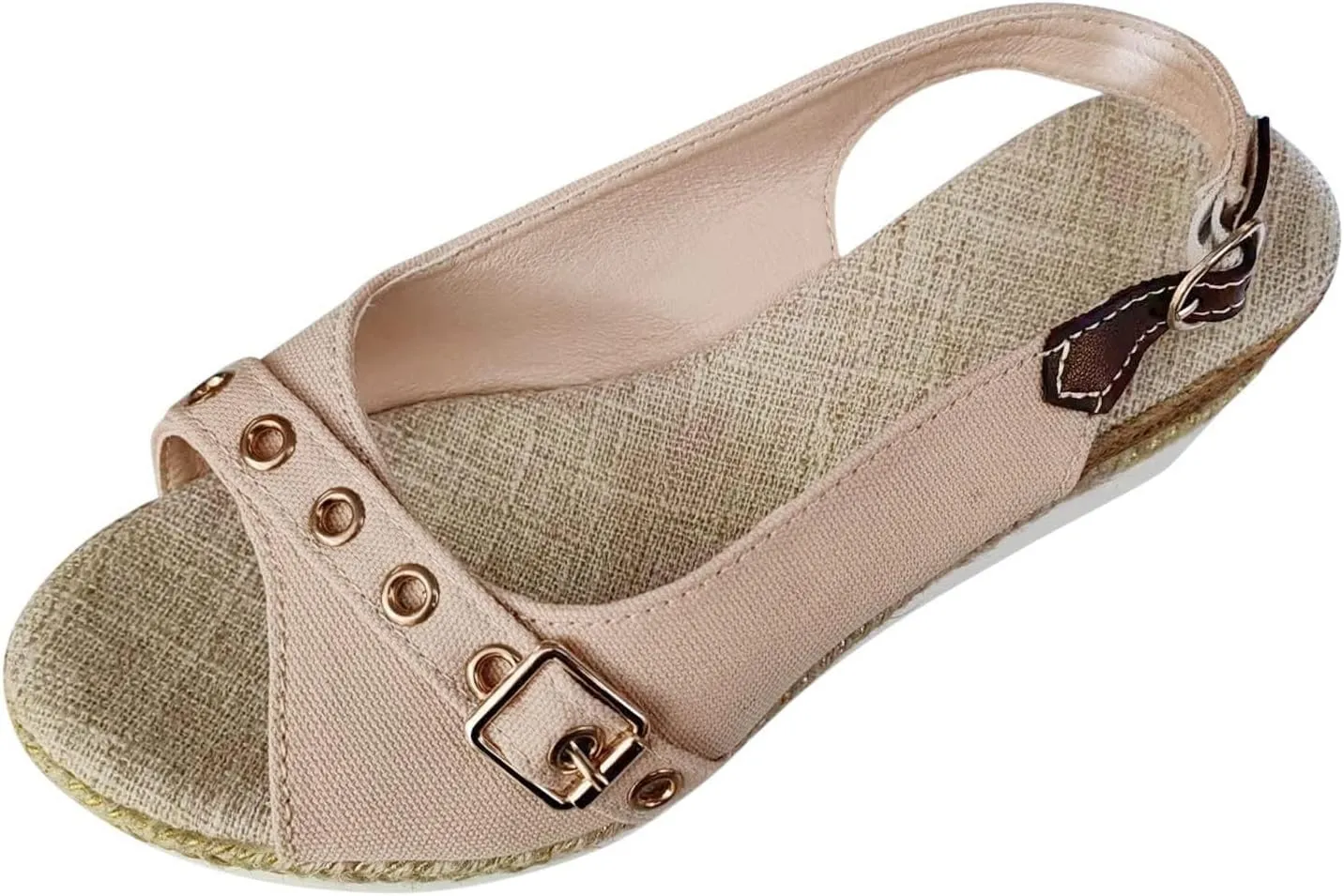 Womens Orthopedic Wedge Sandals Arch Support Summer Espadrilles Slippers Open Toe Ankle Strap Platform Sandals