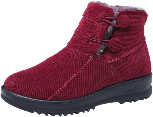 Womens Winter Snow Boots Size 11 Winter Boots Waterproof Women Wide Womens Winter Boots with Fur Trim Women's Snow Boots Anti-Slip Waterproof Botas Para La Nieve De Mujer Waterproof