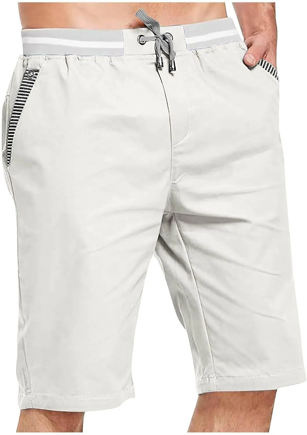 Ymosrh Men's Shorts Sports Pocket Workwear Casual Loose Shorts Jogging